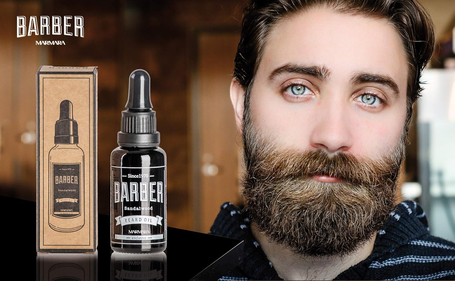 Marmara Barber Beard Oil 30Ml - Organic, All-Natural Formula For Healthy Beard Growth And Conditioning