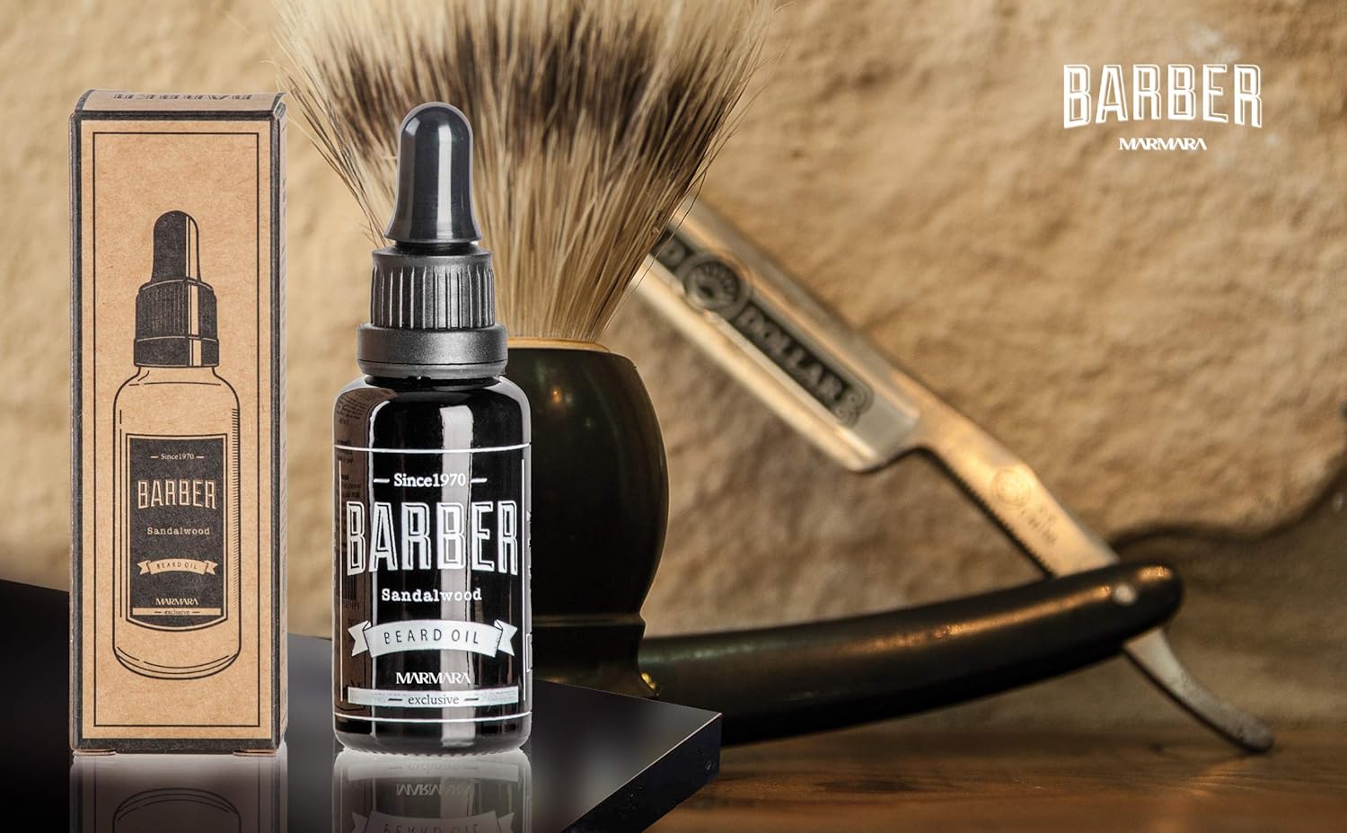 Marmara Barber Beard Oil 30Ml - Organic, All-Natural Formula For Healthy Beard Growth And Conditioning
