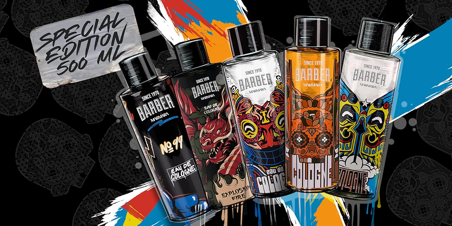 Marmara Barber Amikoo Cologne 500Ml - Refreshing And Long-Lasting Scent For Men