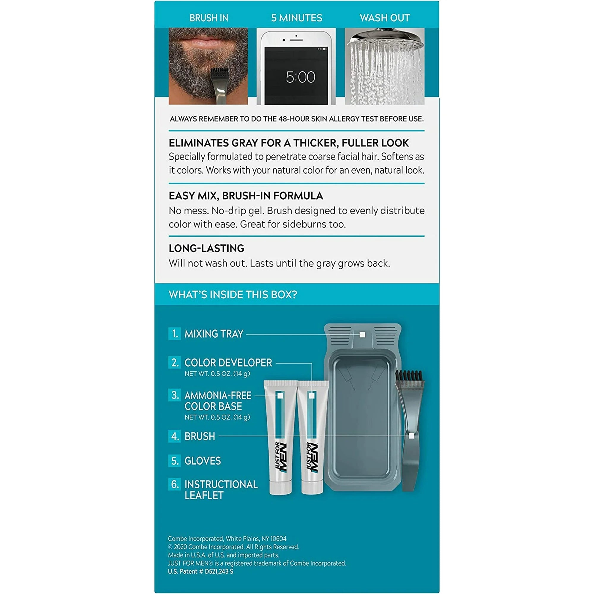 Just For Men Jet Black Mustache And Beard Dye