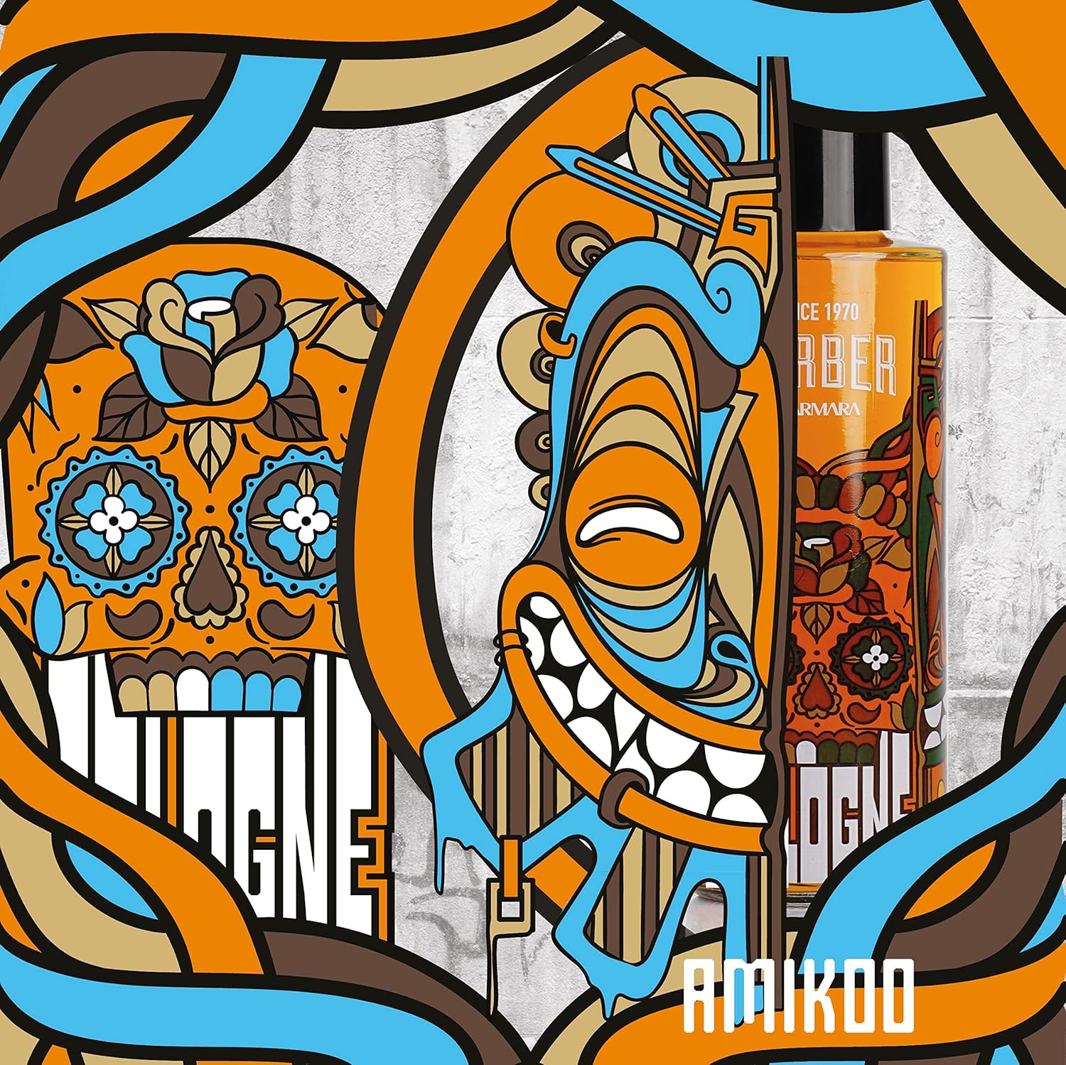 Marmara Barber Amikoo Cologne 500Ml - Refreshing And Long-Lasting Scent For Men