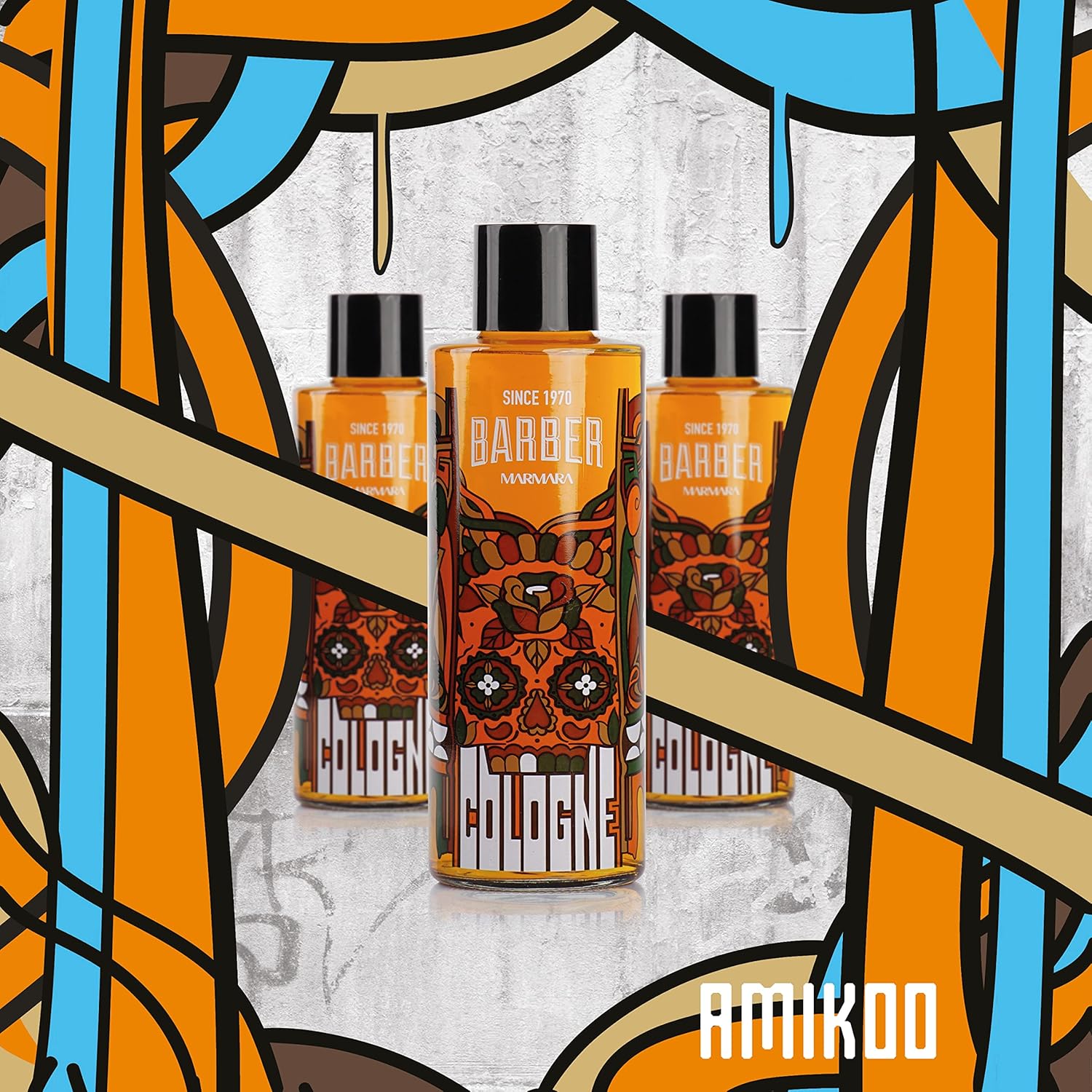 Marmara Barber Amikoo Cologne 500Ml - Refreshing And Long-Lasting Scent For Men