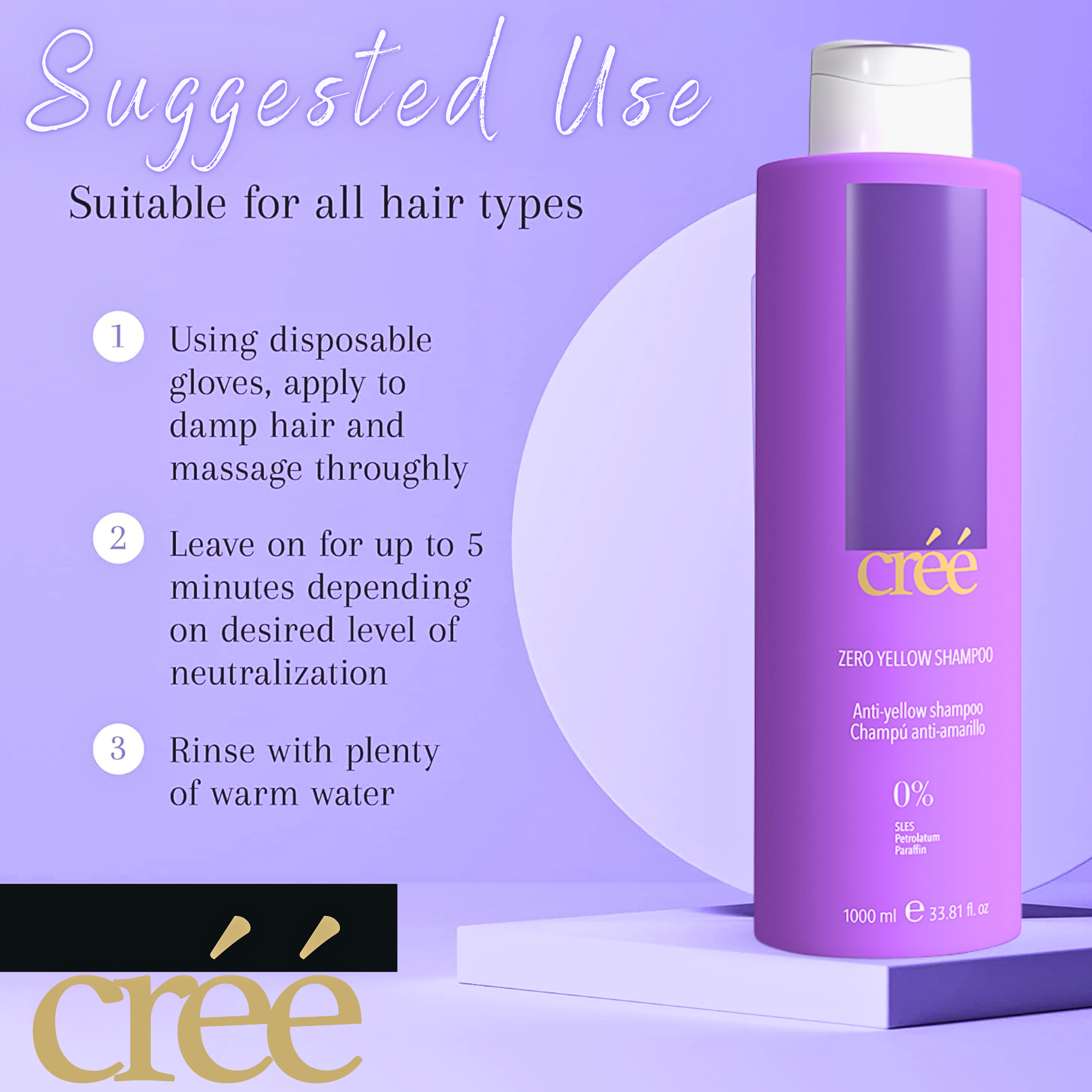 Cree Zero Yellow Shampoo 1000ml