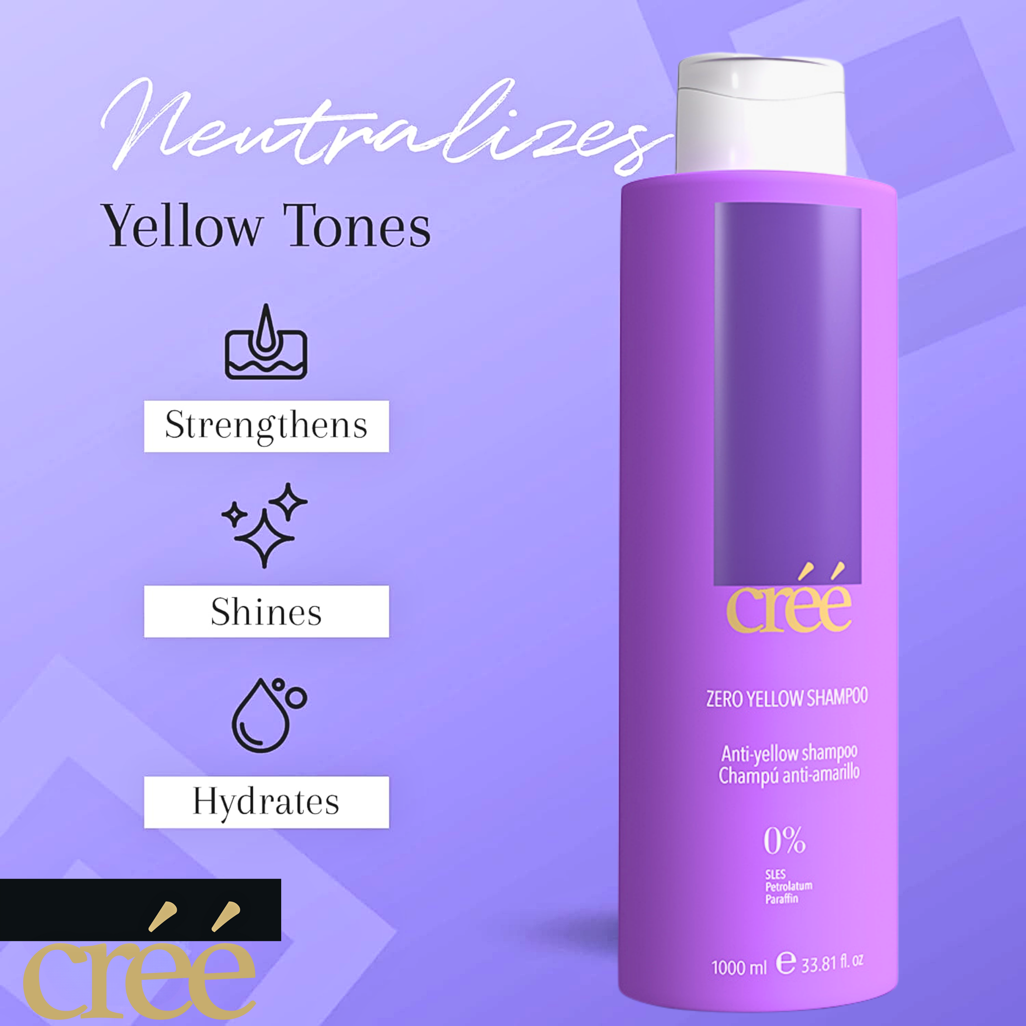 Cree Zero Yellow Shampoo 1000ml