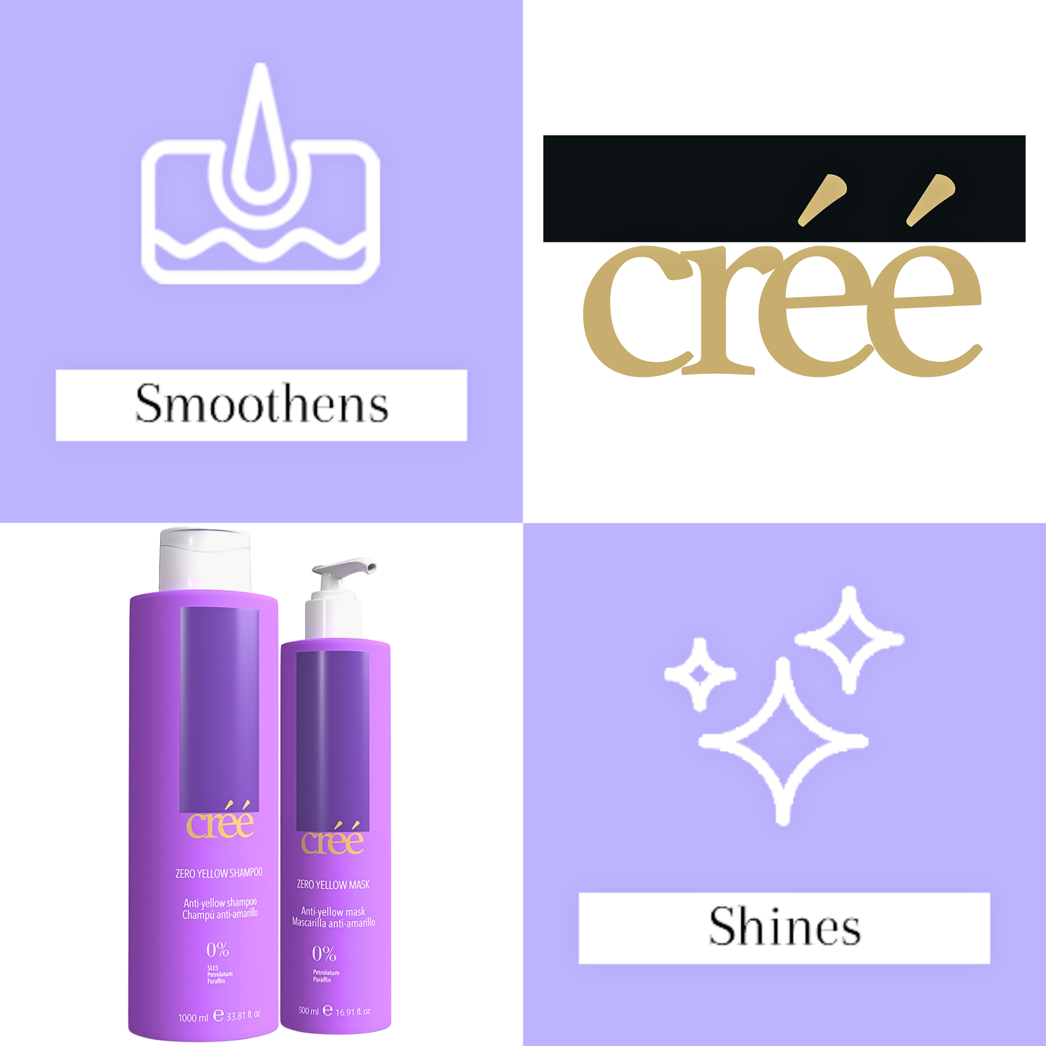 Cree Zero Yellow Shampoo 1000ml