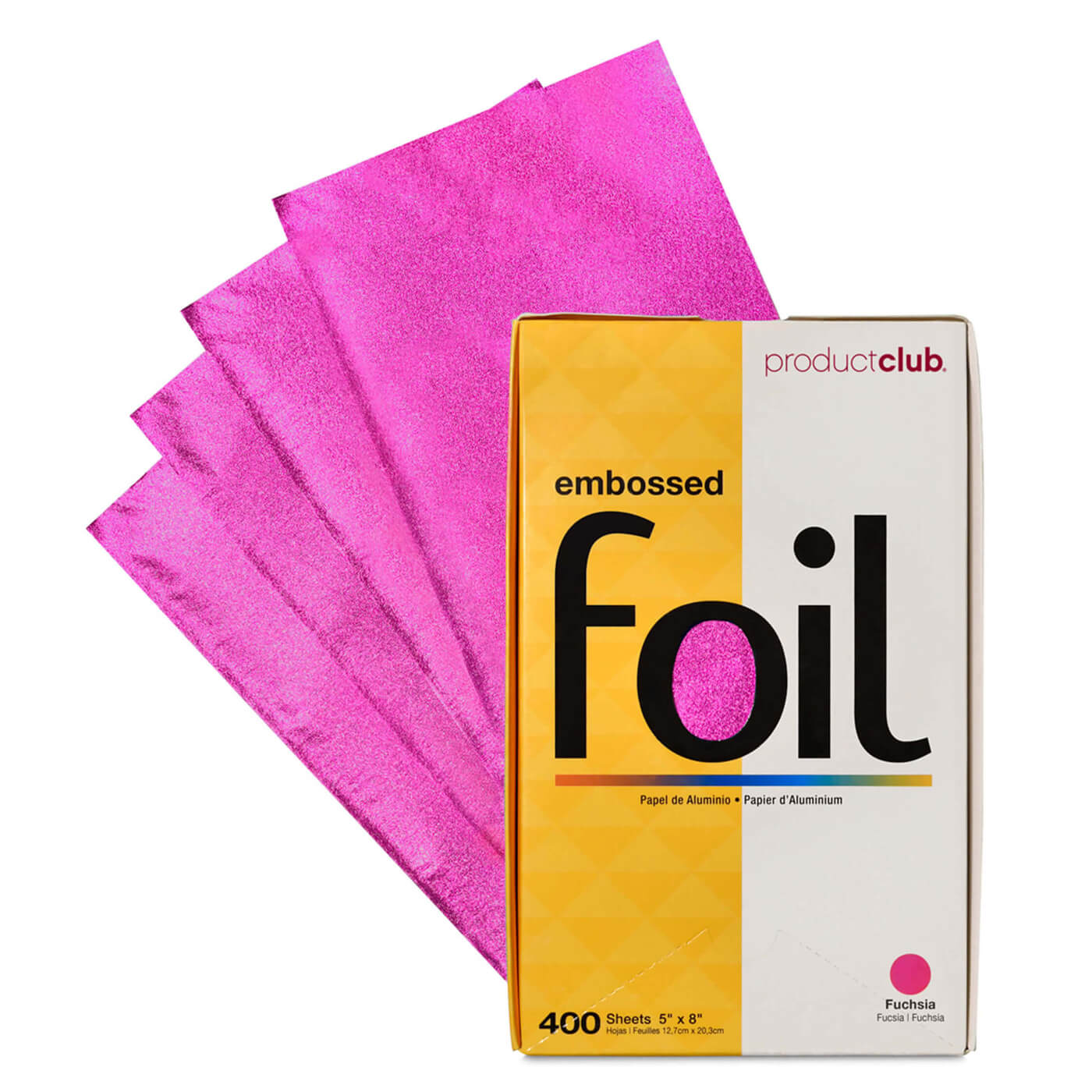 5" x 8" Pre-Cut Embossed Foil - 400 ct. Fuchsia