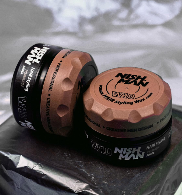 Nishman Hair Styling Wax W10 - Strong Hold Matte Finish Men'S Hair Wax