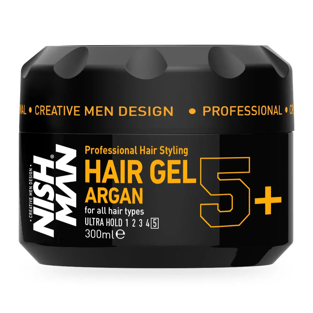 Nishman Argan Hair Styling Gel Ultra Hold 300Ml - Moisturizing And Long Lasting Styling Gel