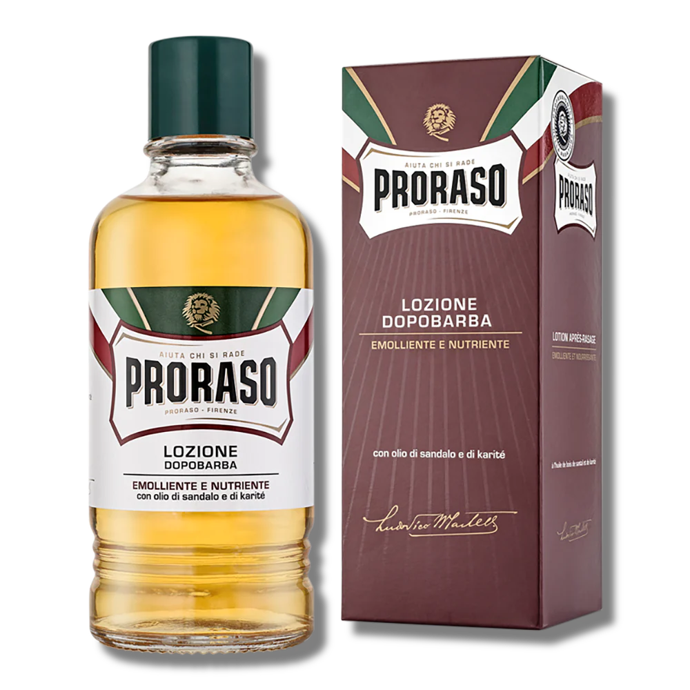 Proraso Red Aftershave Lotion With Sandalwood And Shea Butter