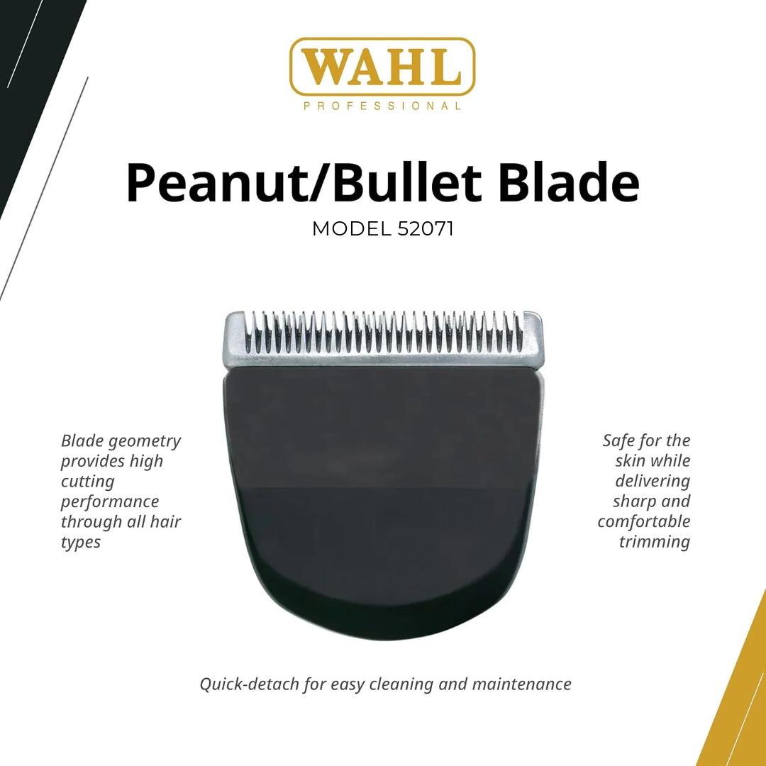 Wahl Black Peanut/Bullet Snap-On Standard Blade - Black