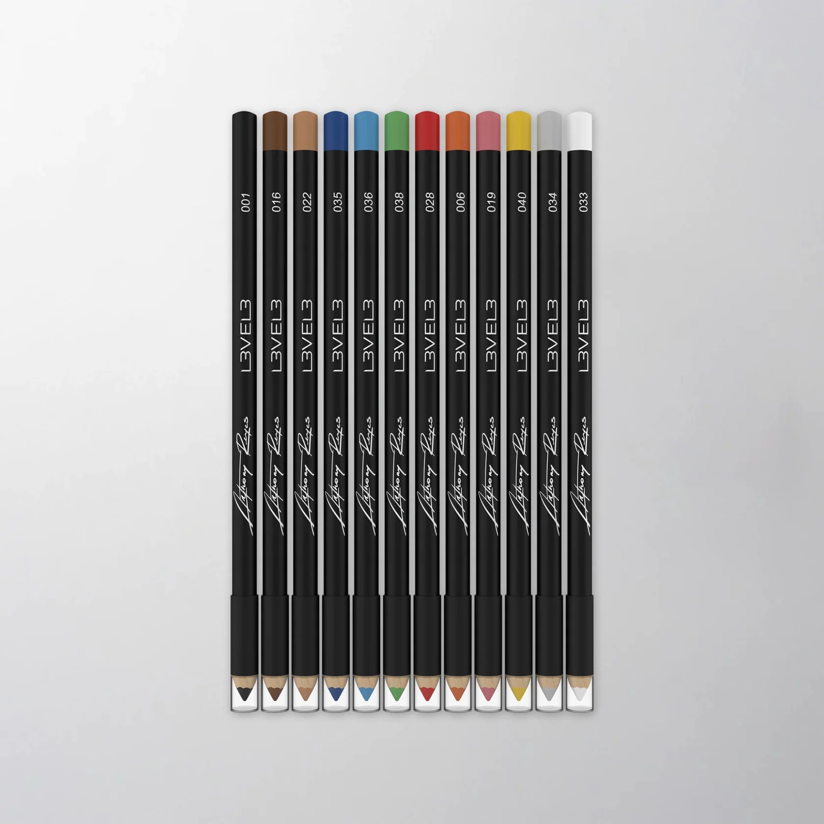 LV3 12PK LINER PENCILS ASSORTED COLORS
