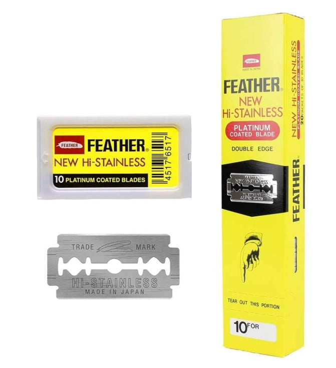 Feather Double Edge Razor Blades - 200 Count
