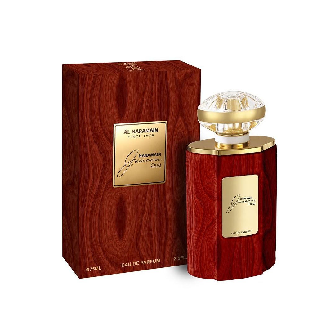 Al Haramain Junoon Oud (Tygar Twist) EDP M 75ml Boxed