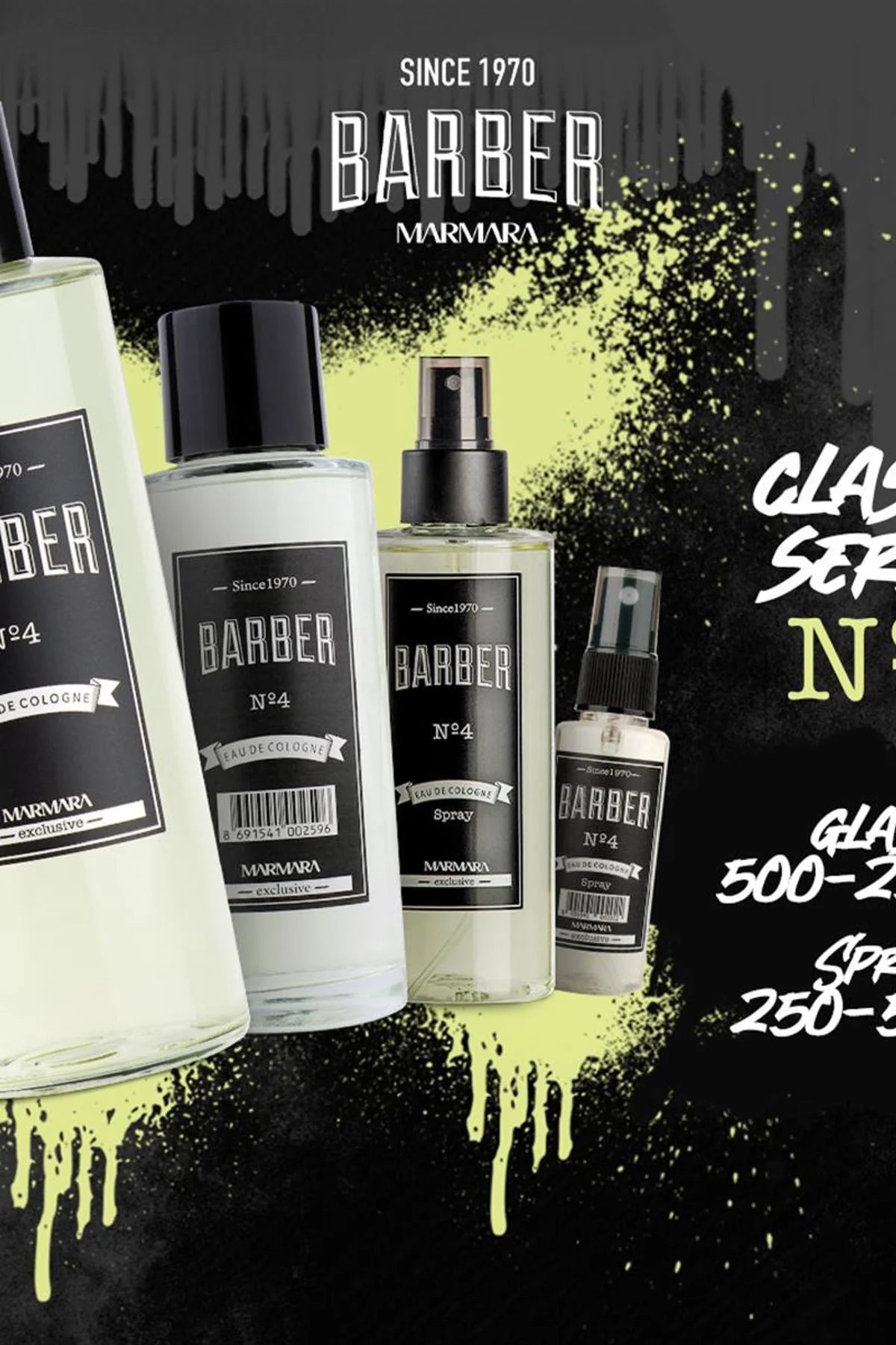 Marmara Barber No 4 Aftershave Cologne - 500Ml