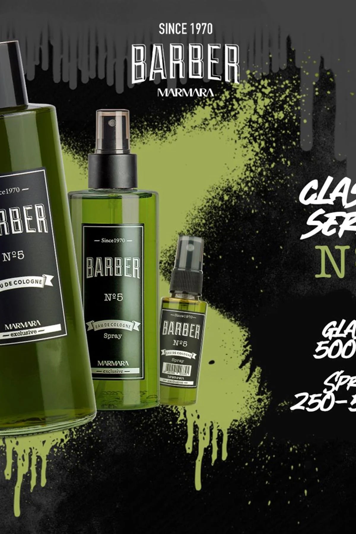 Marmara Barber No 5 Après-rasage Cologne - 500 ml - Sans boîte
