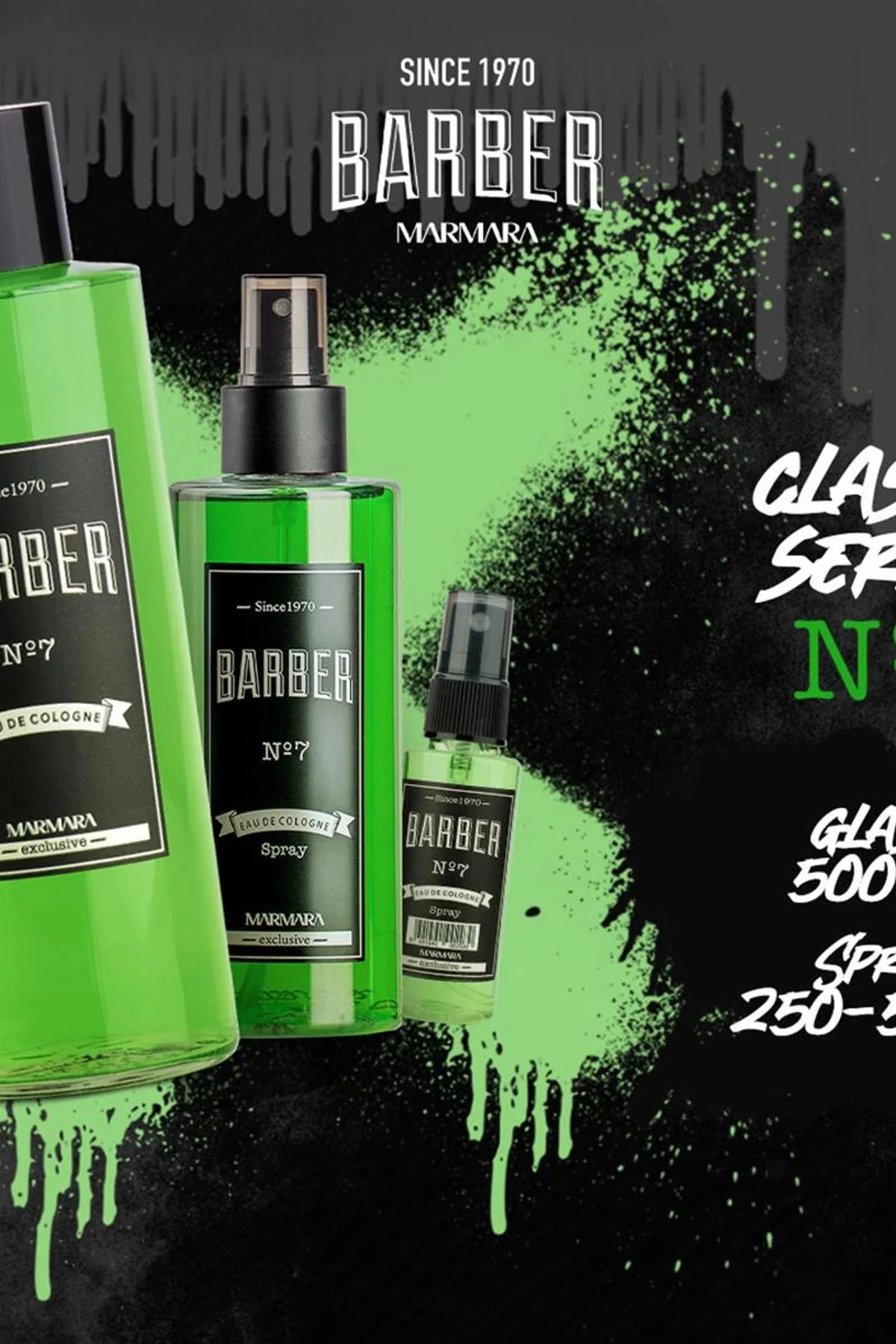 Marmara Barber No 7 Aftershave Cologne - 500Ml - No Box