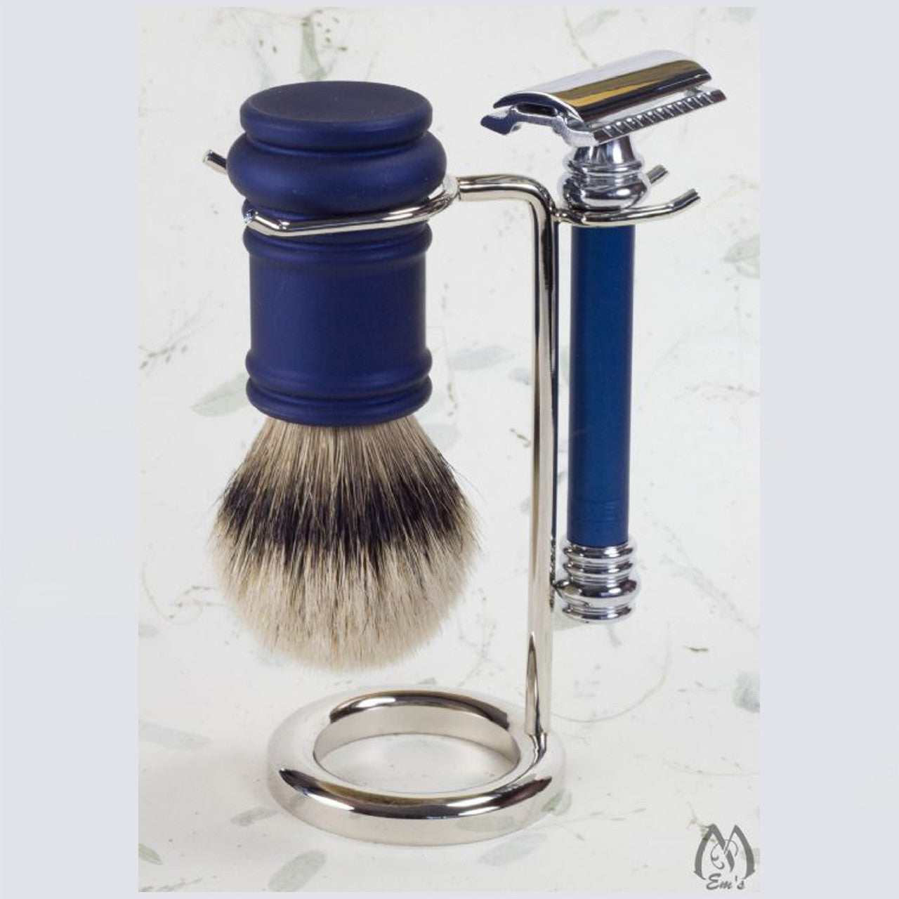 Merkur Shaving Brush Alu Blue