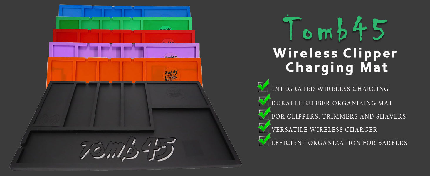 Tomb45 Wireless Clipper Charging Mat (Orange)