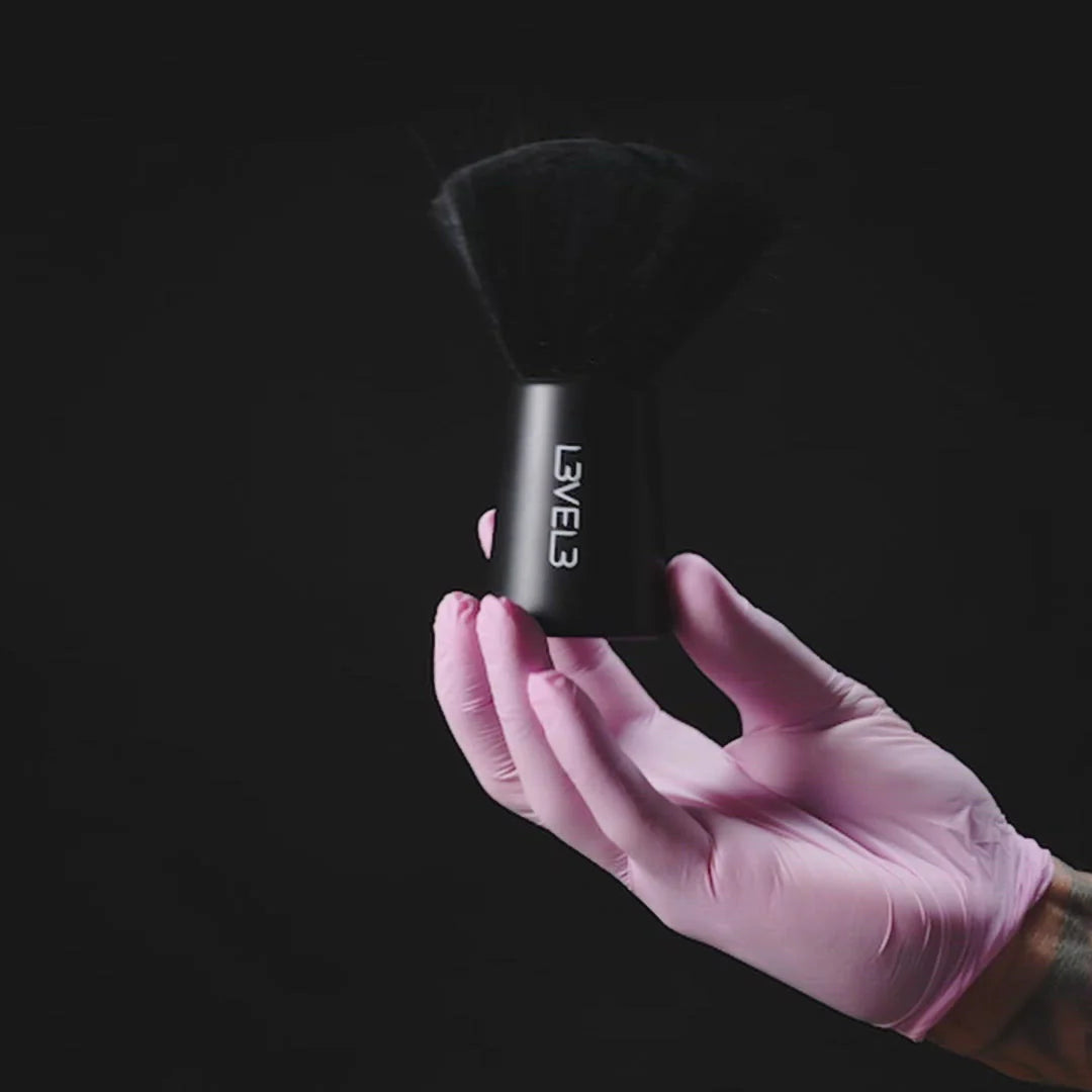 LV3 2PC NECK BRUSH SET BLACK