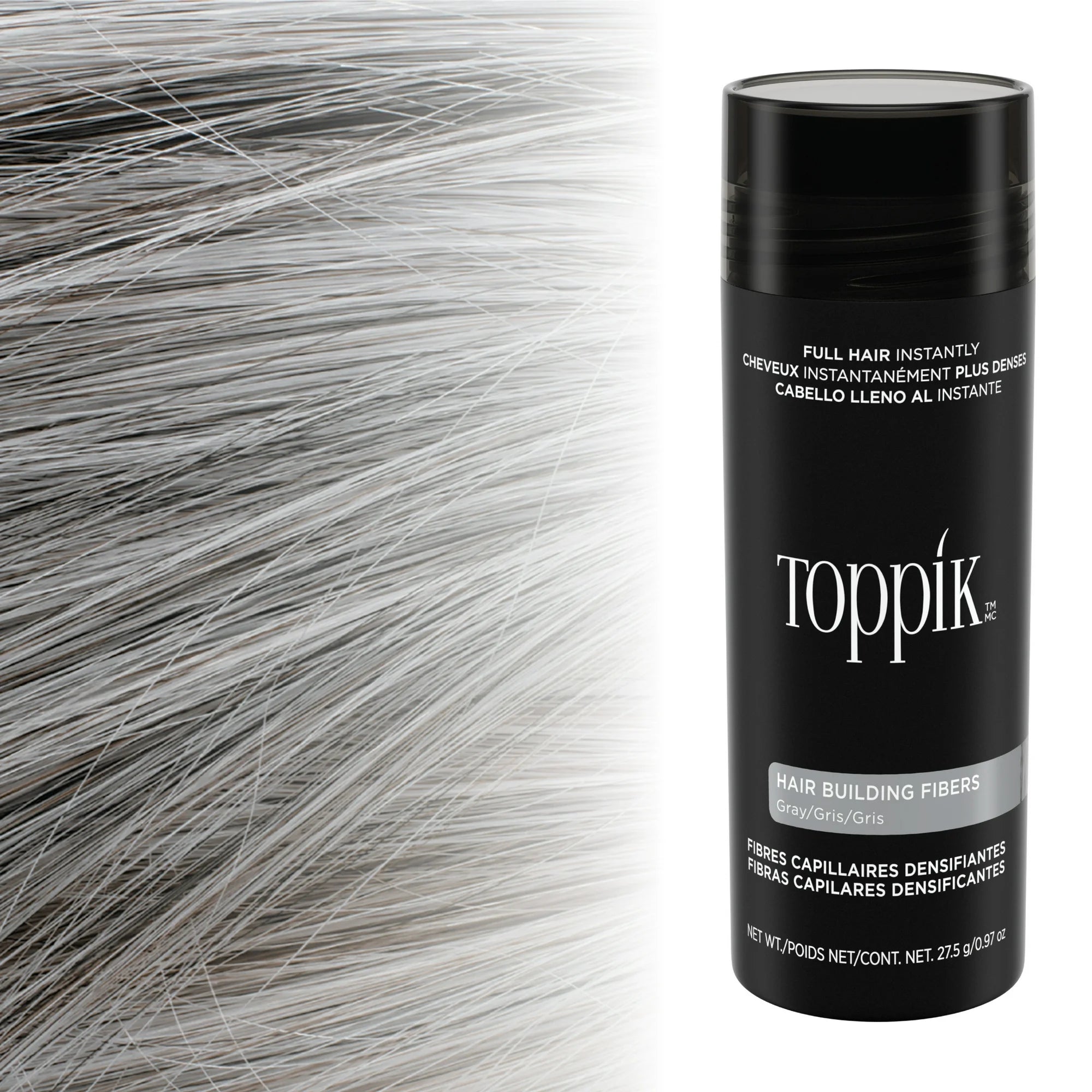 Toppik Hair Building Fibers 27.5 Gr- Gray