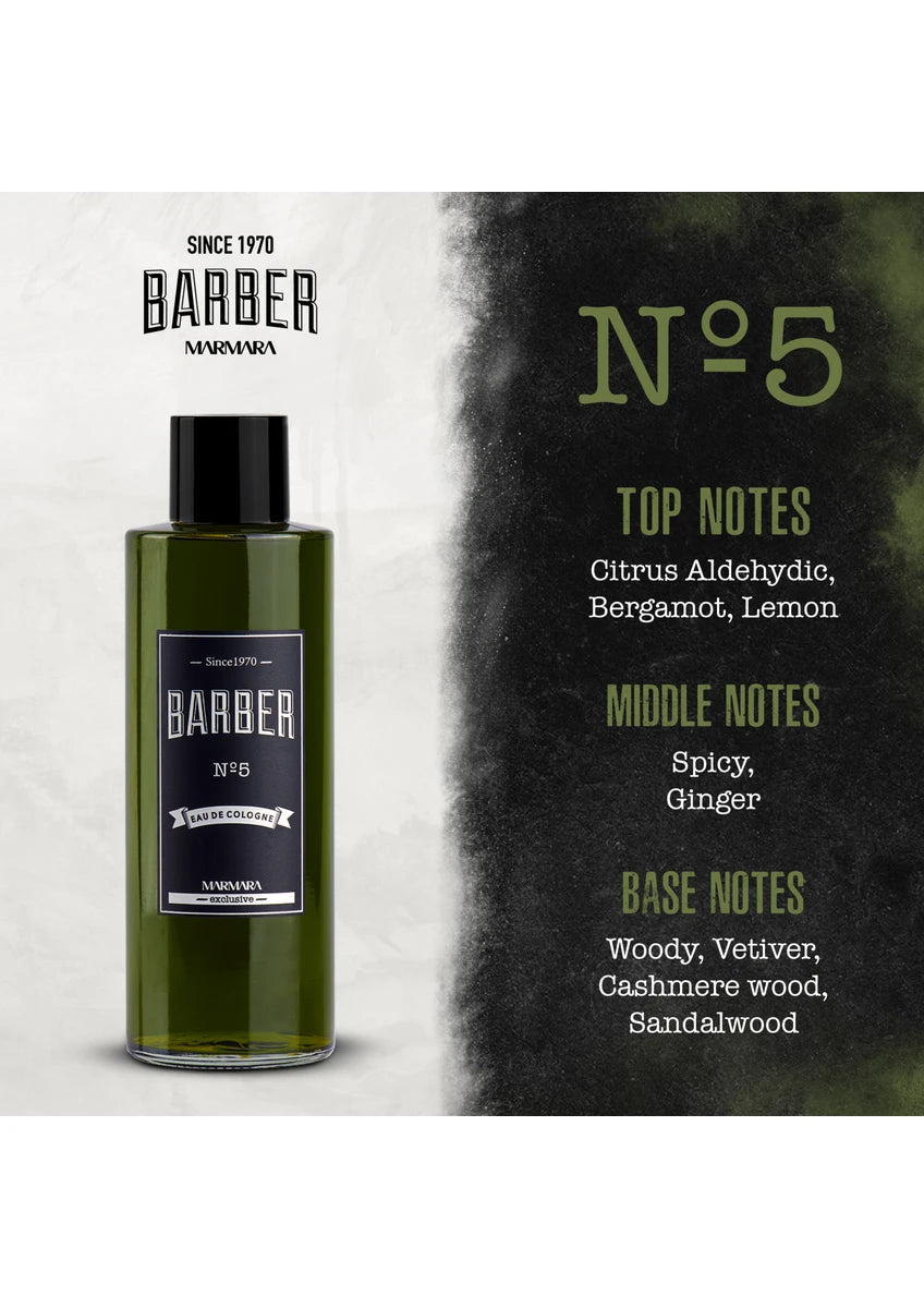 Marmara Barber No 5 Aftershave Cologne - 500Ml- No Box