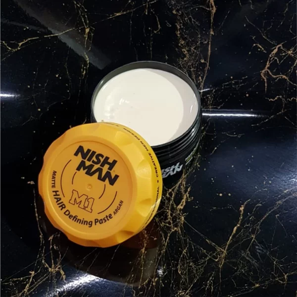 Nishman Hair Styling Wax W11 - Strong Hold Matte Finish Hairstyling Product