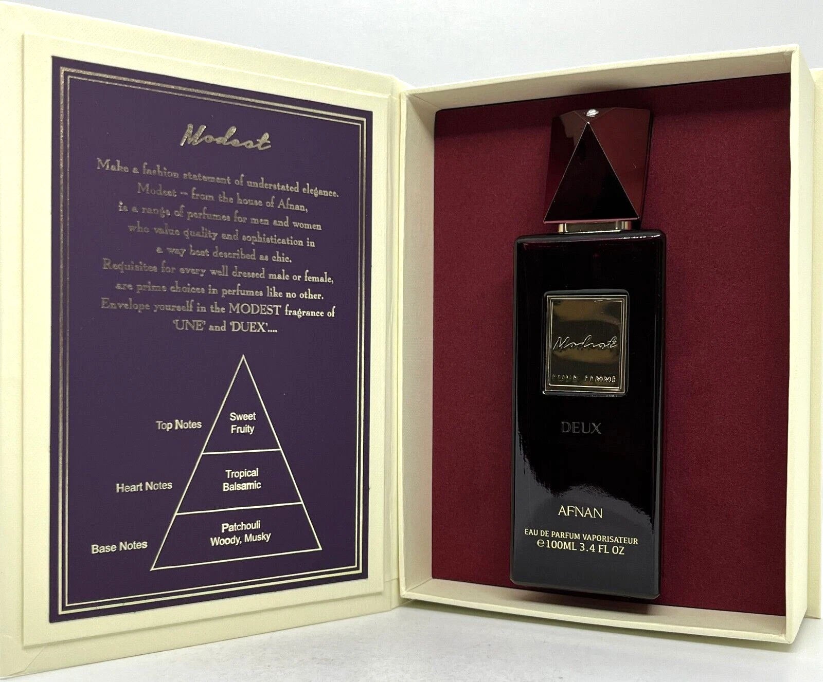 Afnan Modest Deux EDP Woman 100ml Boxed