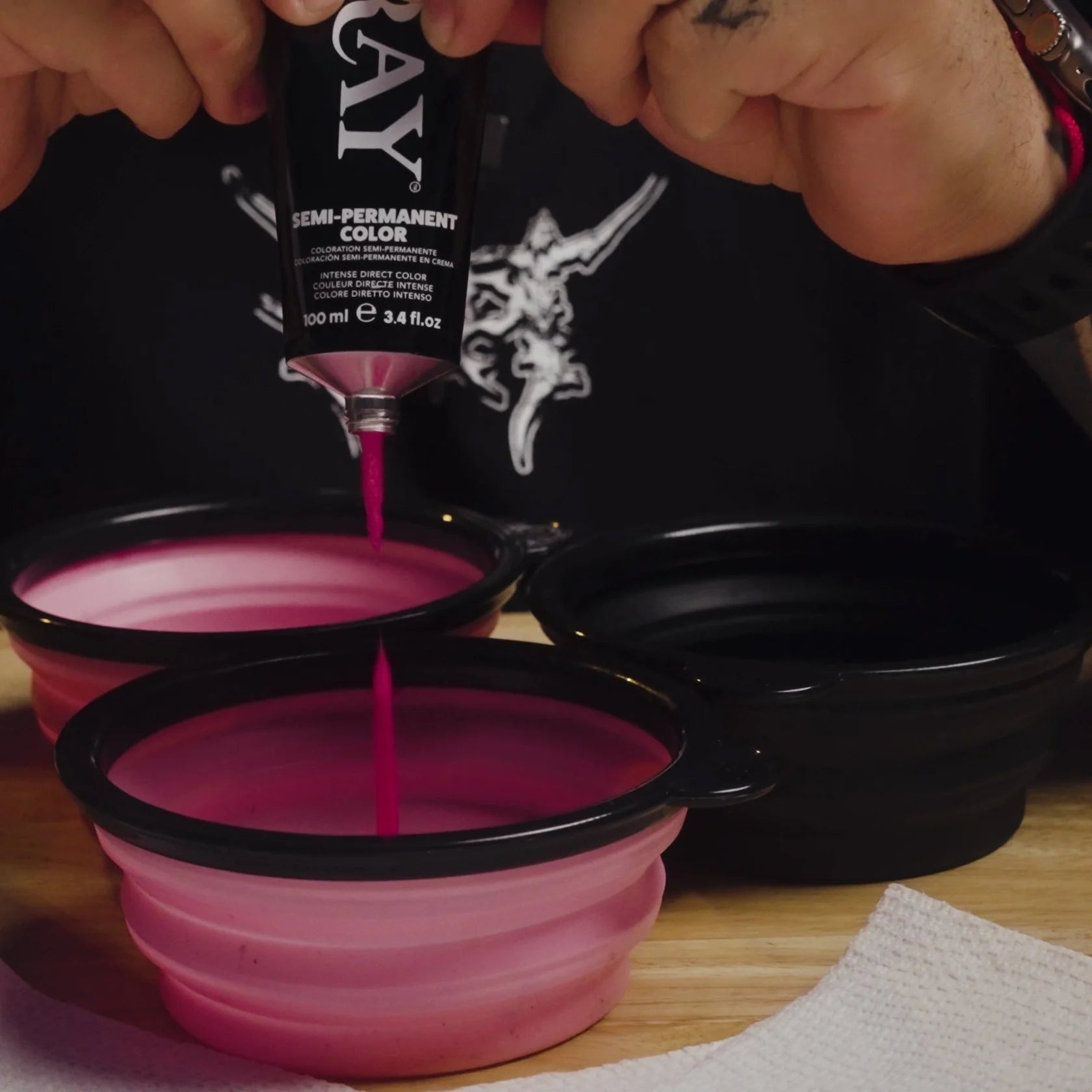 LV3 COLLAPSIBLE TINT BOWL PINK