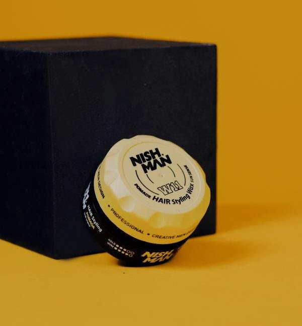 Nishman Hair Styling Wax W11 - Strong Hold Matte Finish Hairstyling Product