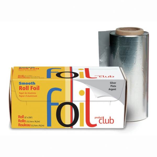 5" x 250' Smooth Roll Foil - Silver