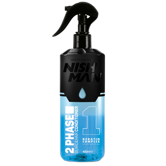Nishman Revitalisant barbe et cheveux 2 phases 400 ml