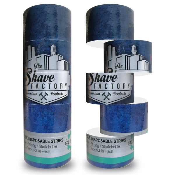 The Shave Factory Neck Strip 100 Strips - 5 Roll Pack