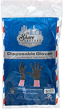 The Shave Factory Guantes desechables de nailon, 100 unidades