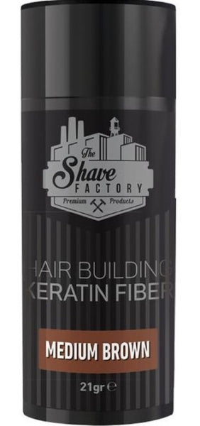 The Shave Factory Hair Building Fiber 21Gr Med Brown