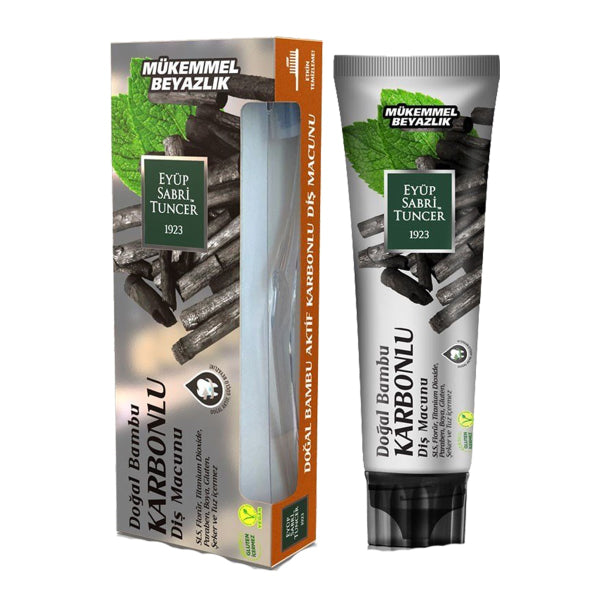 Eyup Sabri Tuncer Dentifrice Dentifrice Naturel au Charbon de Bambou Actif 75 Ml