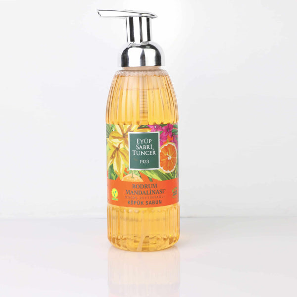 Eyup Sabri Tuncer Foam Soap Natural Olive Oil Bodrum Mandarin 500 Ml