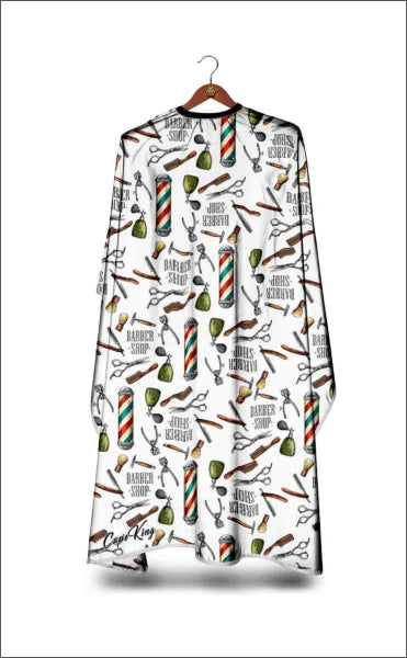 The Shave Factory Barber Cape Snap Closure - Modèle 5