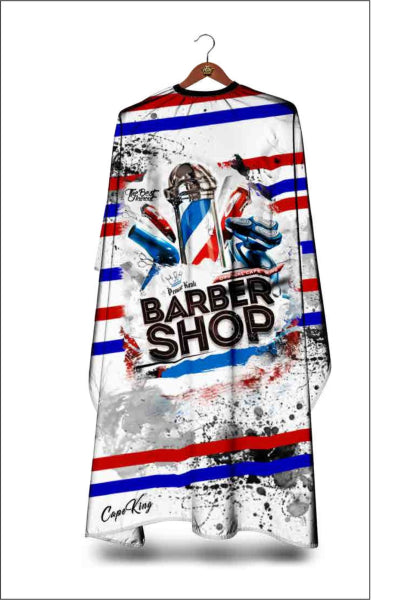 The Shave Factory Barber Cape Snap Closure - Modèle 4