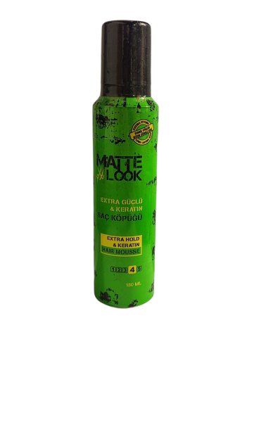 Matte Look Extra Hold Hair Mousse, 150 Ml