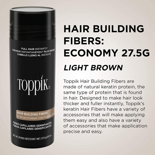 Toppik Hair Building Fibers 27.5 Gr- Light Brown