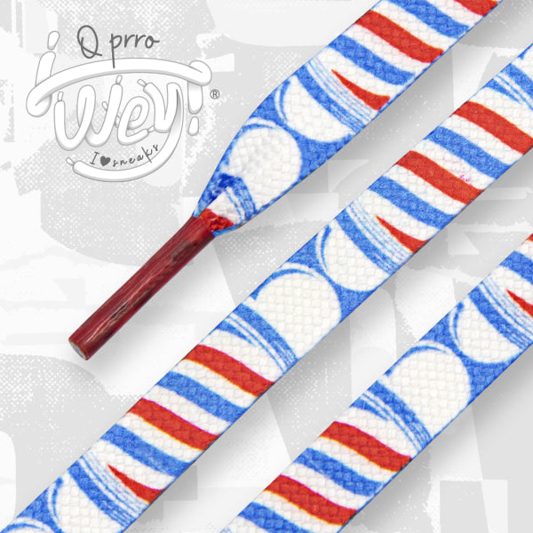 Qprrowey Pair Of Printed Shoelaces Full Caramel - S31