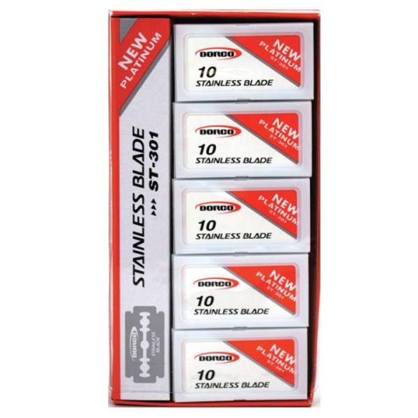 Dorco Double Edge Razor Blade 100Ct Red