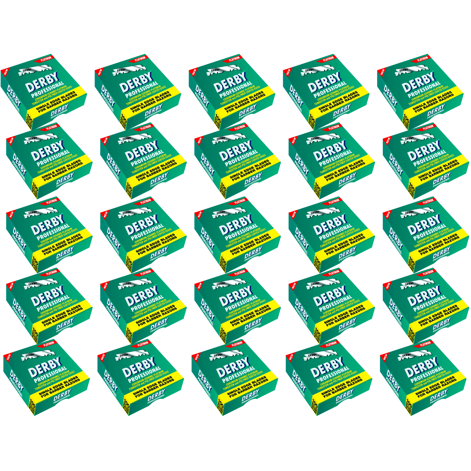 Derby Prof Single Edge Razor Blades 100ct - BarberSets