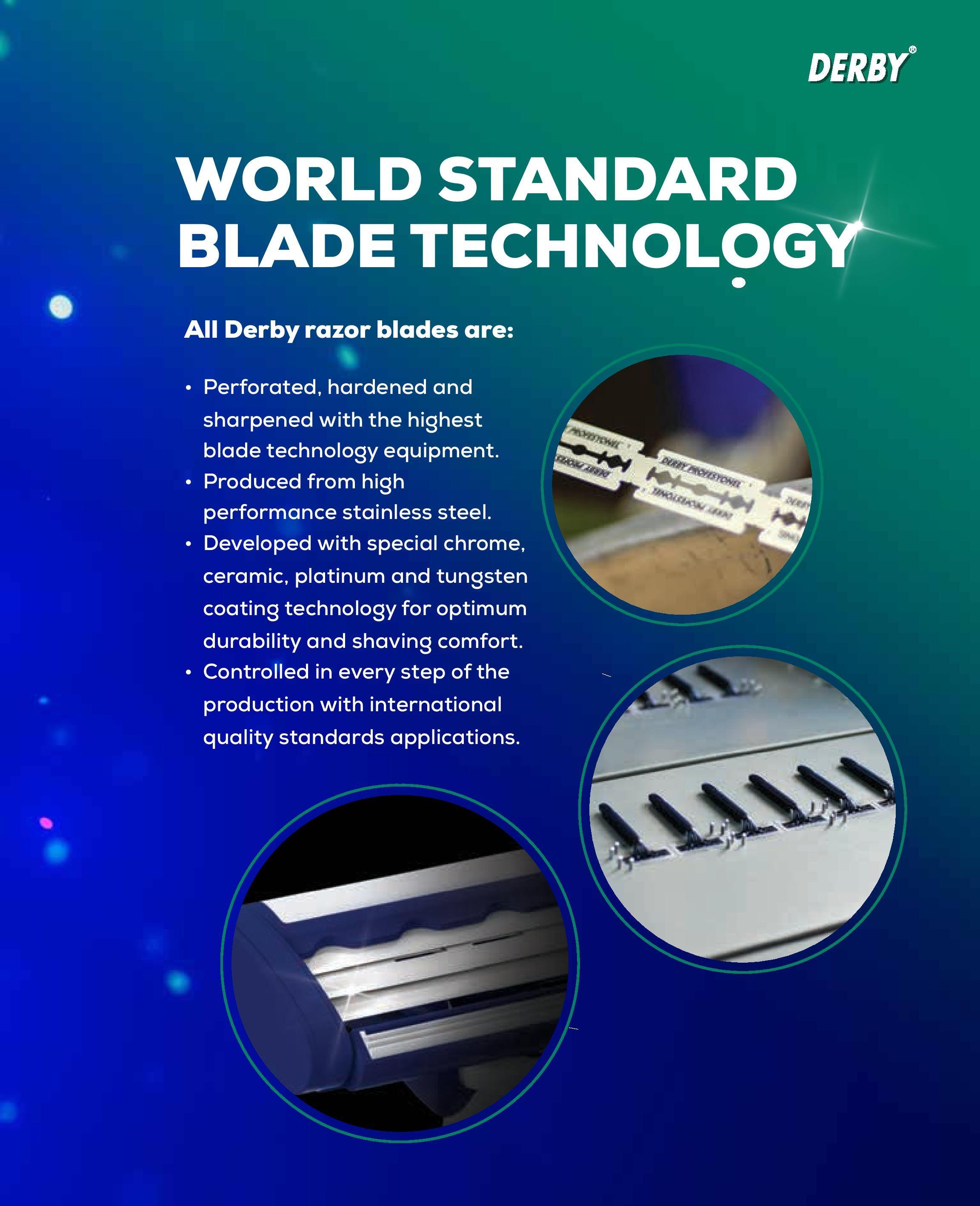 Derby Double Edge Razor Blades 100Ct - Premium DE-D114-PRE - BarberSets
