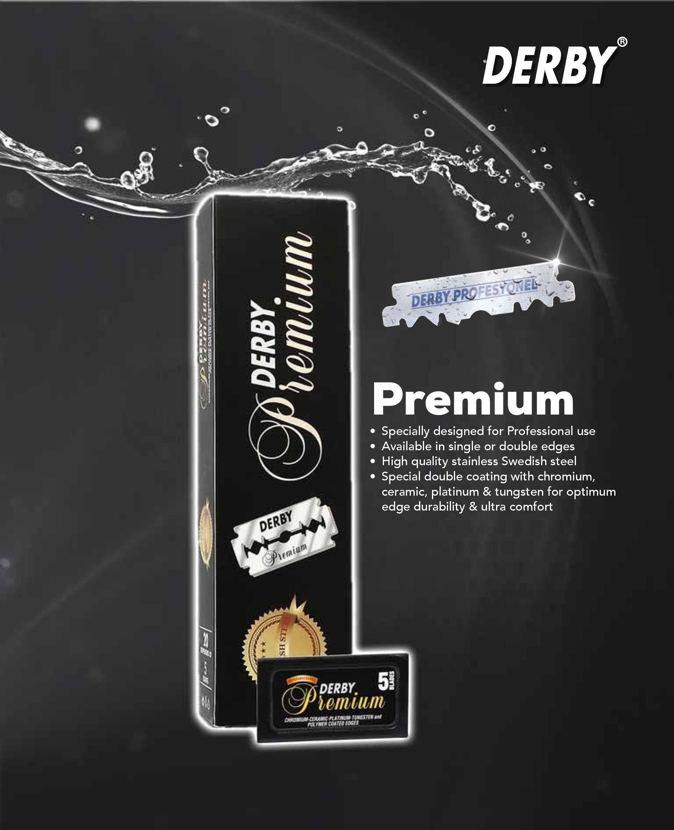 Derby Double Edge Razor Blades 100Ct - Premium DE-D114-PRE - BarberSets