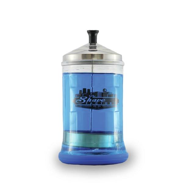 The Shave Factory Disinfecting Jar Medium 21Oz - Salon Grade Disinfection Solution
