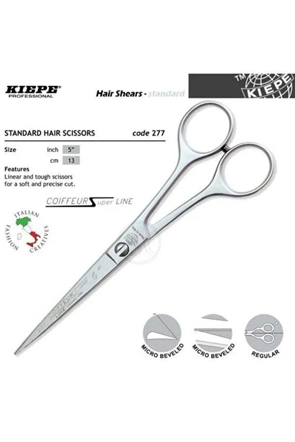Kiepe Professional 5" Hair Cutting Scissors - Precision Coiffeur Shears