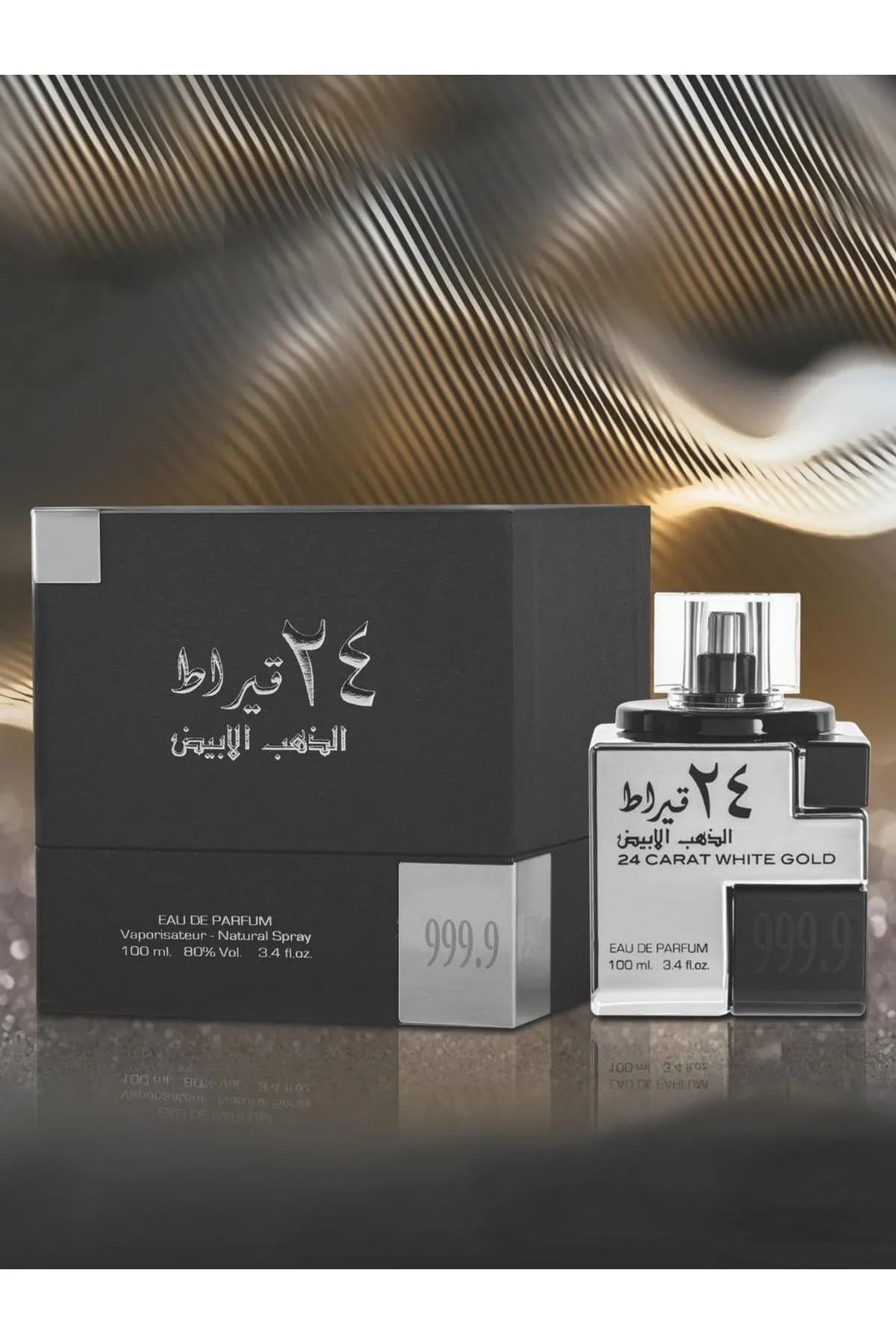 Lattafa 24 Carat White Gold M EDP 100ml Boxed