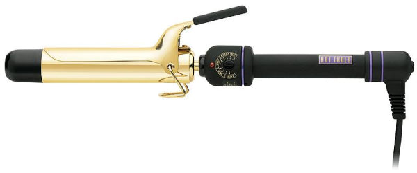 1 1/4 INCH SALON CURLING IRON - 24k GOLD - GOLD color