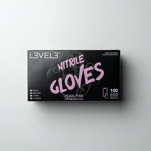 LV3 Nitrile Gloves (100ct) - Pink Xlarge X-Large